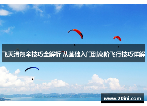 飞天滑翔伞技巧全解析 从基础入门到高阶飞行技巧详解
